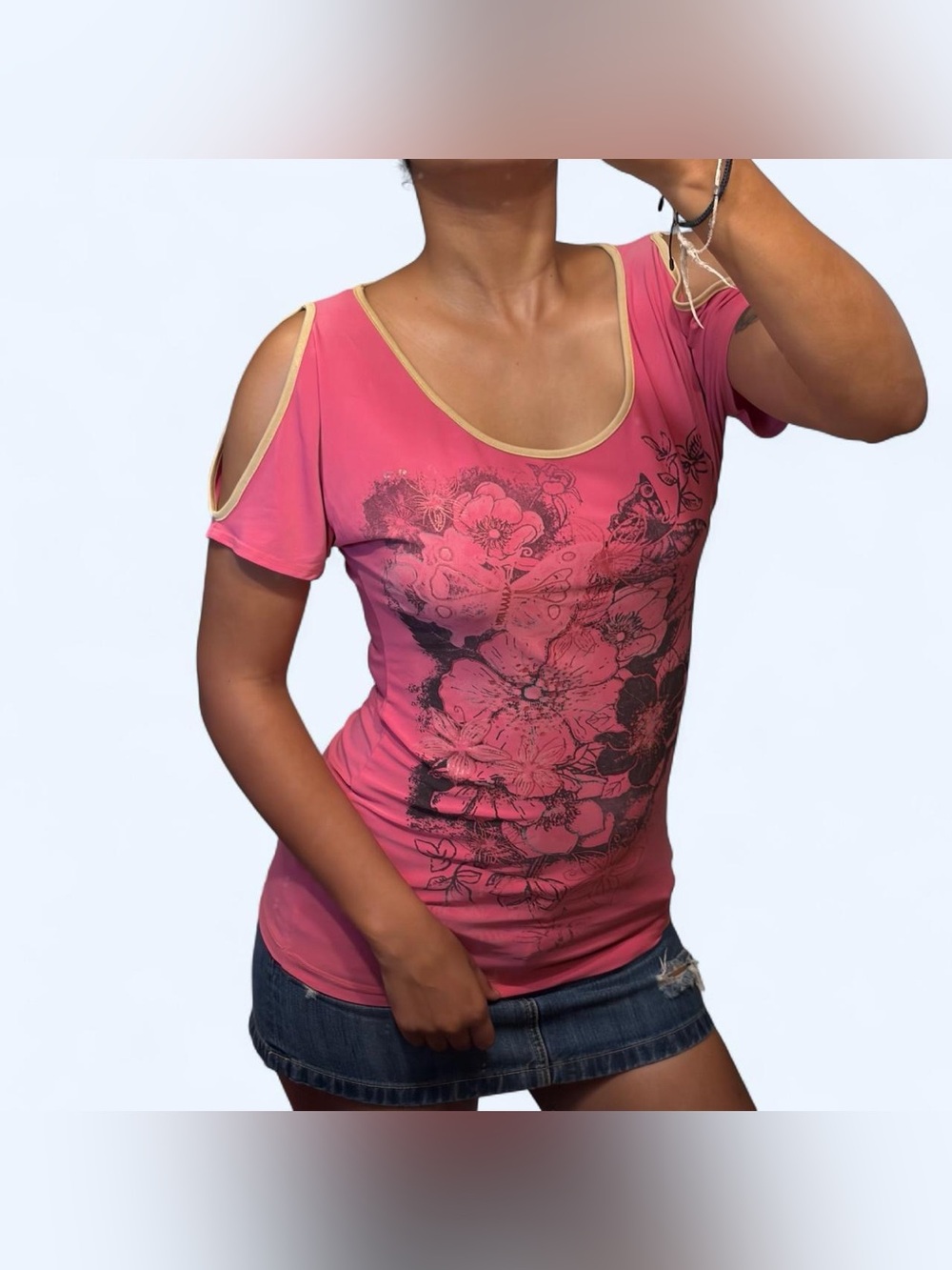 Y2K Floral Pink Top by Uva Line!